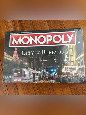 Hasbro Monopoly City of Buffalo First Edition - Red & Black